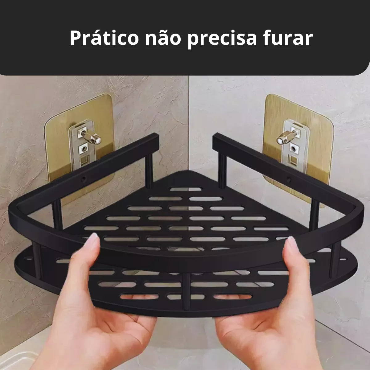 Prateleiras de Banheiro Porta Shampoo em Alumínio