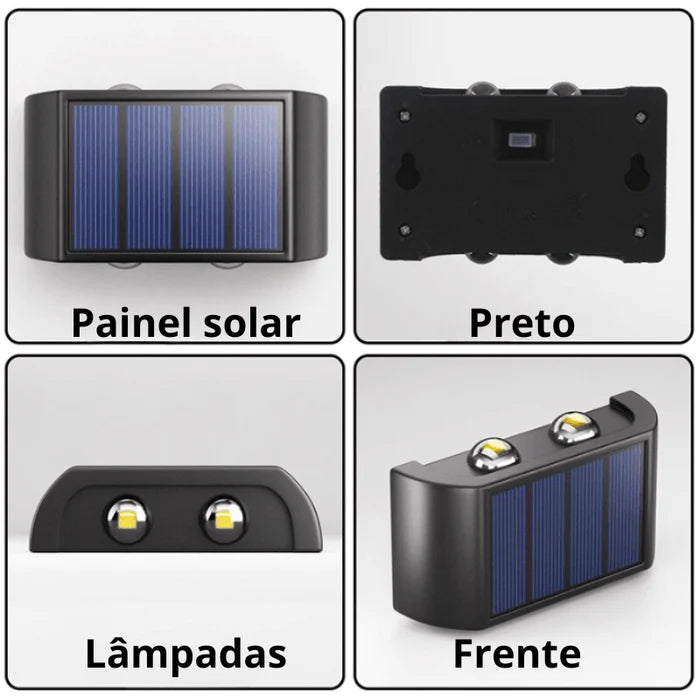 Ilumine sua área externa com estilo e eficiência utilizando a Arandela de Parede Solar Lux, uma solução sustentável que combina funcionalidade e design moderno para destacar qualquer ambiente ao ar livre. Da lojaorganizeja.com