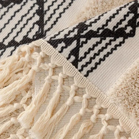 Capa de Sofá Estilo Boho em Algodão e Linho com Design 3D, perfeita para quem quer renovar o ambiente com personalidade e conforto. Da lojaorganizeja.com