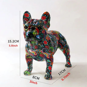 Adicione personalidade e estilo à sua casa com a Estátua Decorativa Bulldog Grafite. Da lojaorganizeja.com