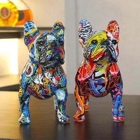 Adicione personalidade e estilo à sua casa com a Estátua Decorativa Bulldog Grafite. Da lojaorganizeja.com