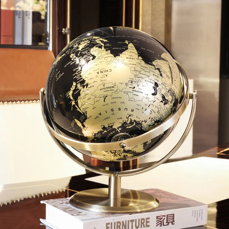 Adicione um toque de elegância e conhecimento à sua decoração com o Globo Decorativo Terrestre.  Da lojaorganizeja.com