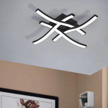 Luminária de Teto para Sala Minimalista linhas limpas e uma aparência despojada, esta luminária de teto complementa a estética minimalista da sua sala sem sobrecarregar o ambiente. Da lojaorganizeja.com 
