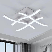 Luminária de Teto para Sala Minimalista linhas limpas e uma aparência despojada, esta luminária de teto complementa a estética minimalista da sua sala sem sobrecarregar o ambiente. Da lojaorganizeja.com 
