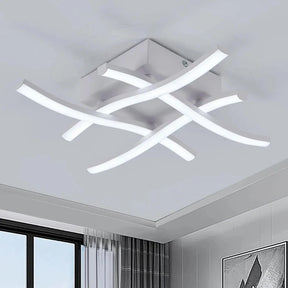 Luminária de Teto para Sala Minimalista linhas limpas e uma aparência despojada, esta luminária de teto complementa a estética minimalista da sua sala sem sobrecarregar o ambiente. Da lojaorganizeja.com 