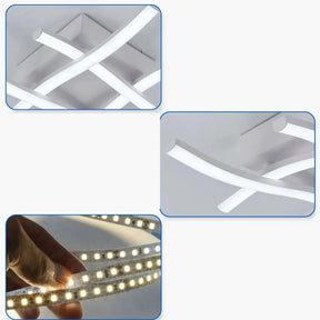 Luminária de Teto para Sala Minimalista linhas limpas e uma aparência despojada, esta luminária de teto complementa a estética minimalista da sua sala sem sobrecarregar o ambiente. Da lojaorganizeja.com 