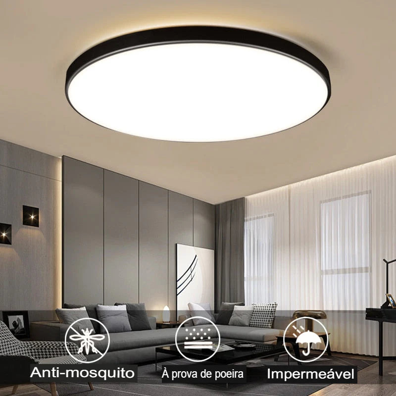 A Luminária de Teto Decorativa Moderna Redonda LED Legacy é a escolha perfeita para quem busca unir funcionalidade e estilo em sua decoração. Da lojaorganizeja.com