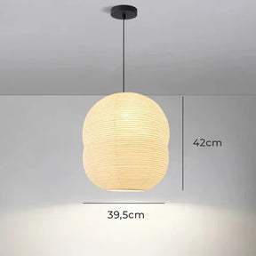 Adicione sofisticação e aconchego ao seu espaço com o Lustre LED Artesanal Elegance. Da lojaorganizeja.com