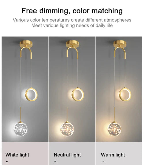 Apresente&nbsp;uma nova definição de estilo e modernidade com o&nbsp;Lustre LED Golden Shine. Da lojaorganizeja.com