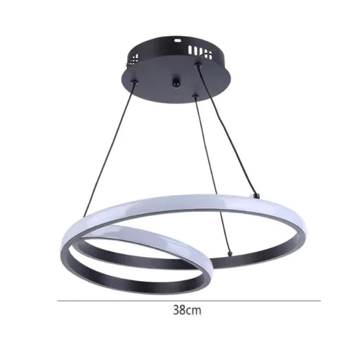 Dê um toque de modernidade e estilo ao seu espaço com o Lustre Pendente Loop Circular em Led. Da lojaorganizeja.com