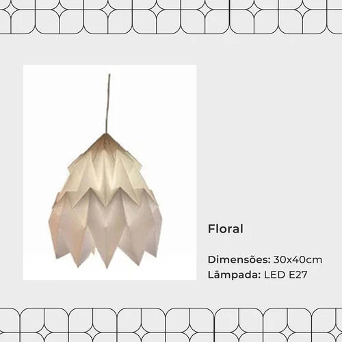 Ilumine seu espaço com o Lustre Pendente Origami Glow, uma peça inovadora que combina o charme do origami com a funcionalidade moderna. Da lojaorganizeja.com