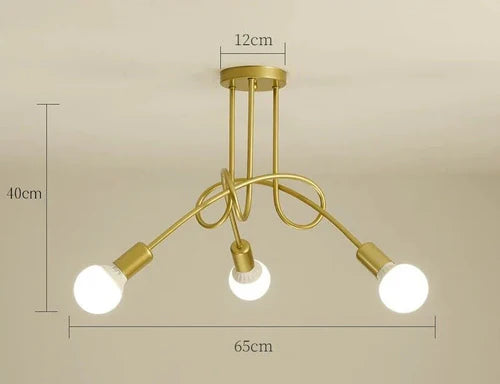 Estilo Marcante com Hastes Entrelaçadas: Eleve a decoração de qualquer ambiente com o Lustre Sputnik Entrelaçado LED, disponível em versões de 3 e 5 hastes. Da lojaorganizeja.com