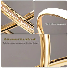 Transforme sua experiência de iluminação com o Lustre Para Sala Executive - Golden Evolut. Da lojaorganizeja.com