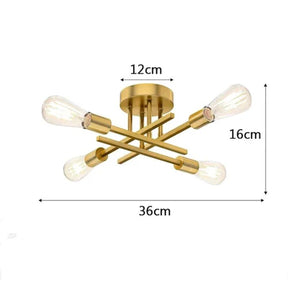 Adicione um toque de luxo e sofisticação ao seu ambiente com o Lustre de Teto Hashtag Flash Dourado LED.  Da lojaorganizeja.com
