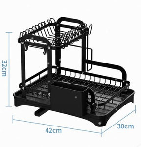 O Organizador e Escorredor de Pratos e Talheres, unindo funcionalidade e design elegante. Descubra como esta peça não só organiza sua cozinha, mas também acrescenta um toque sofisticado à sua rotina diária. Da loja lojaorganizeja.com 