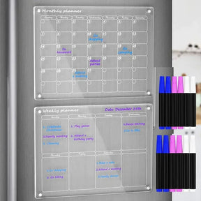 Organize suas tarefas com estilo e eficiência usando o Quadro de Planejamento em Acrílico. Ideal para ambientes de trabalho ou para sua casa, ele proporciona uma visualização clara e prática do seu dia a dia. Da lojaorganizeja.com