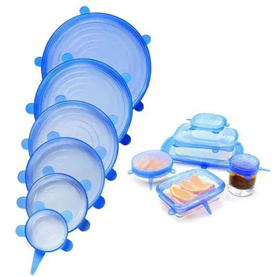 Tampa de Silicone Reutilizável Universal - Compre 6 leve 12