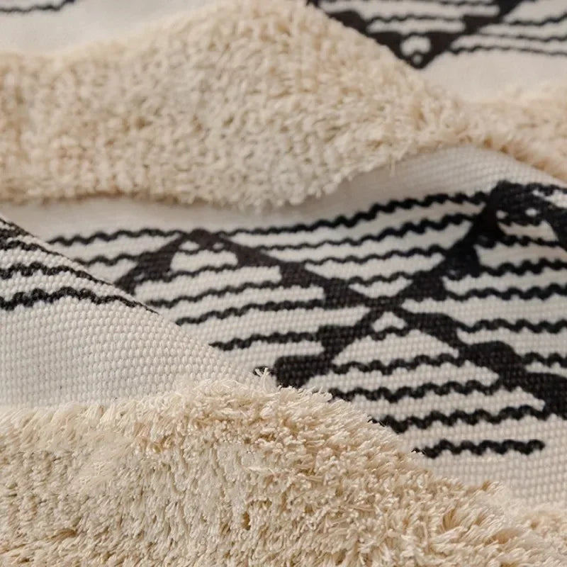 A Capa de Sofá Estilo Boho em Algodão e Linho com Design 3D é a escolha perfeita para quem deseja transformar o ambiente com personalidade e elegância natural.  Da loja organize já.