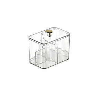 O Porta Algodão e Cotonete em Acrílico Organizador, a peça essencial que combina funcionalidade e estilo. Da loja lojaorganizeja.com
